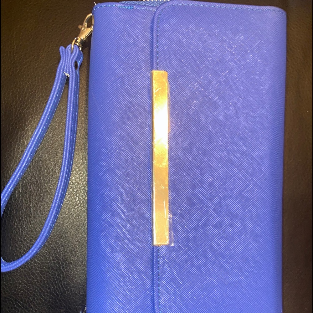 Charlotte Russe Blue Leather Wallet